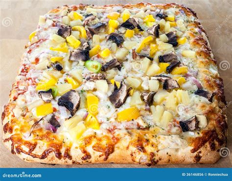 Delicious Pizza with Assorted Toppings Stock Photo - Image of life ...