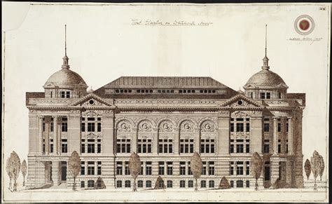 Boston Public Library Competition Drawing [Front Elevation… | Flickr