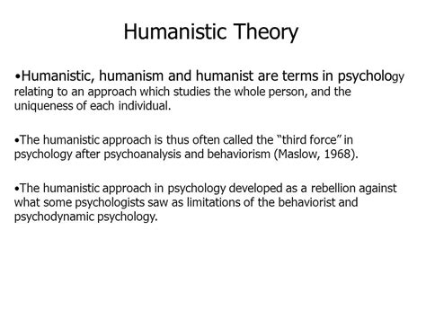 Humanistic Approach Psychology