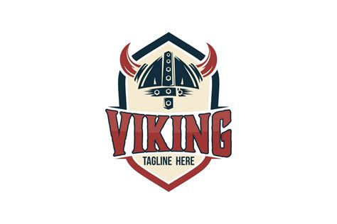 Helmet Viking Logo Template . Graphic by Ashalina · Creative Fabrica