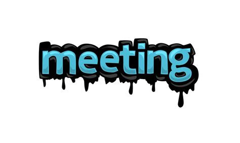 MEETING writing vector design on white background 8290641 Vector Art at Vecteezy