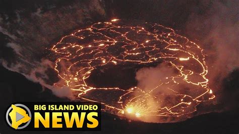 Kilauea Eruption Update: Lava Lake Slowly Rises (Jan. 8, 2021) - YouTube