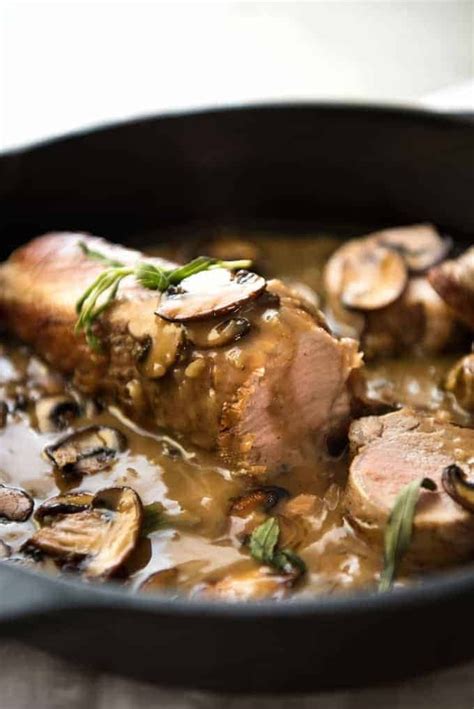 Pork Tenderloin with Creamy Marsala Sauce | RecipeTin Eats