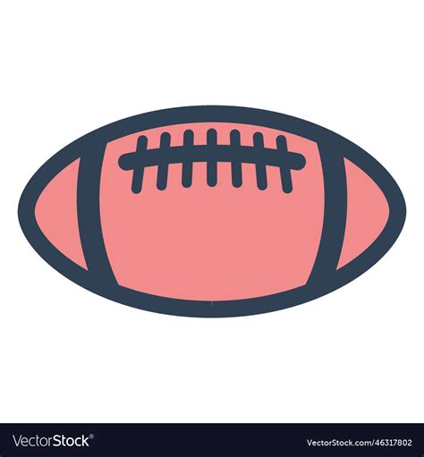 American football ball Royalty Free Vector Image