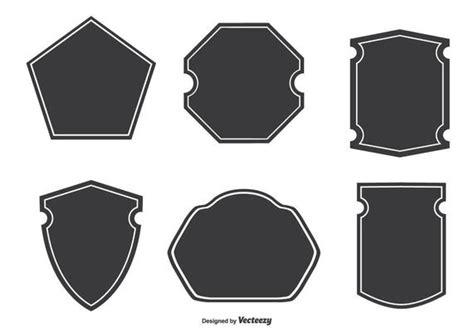 Assorted Badge Shapes - Download Free Vectors, Clipart Graphics & Vector Art