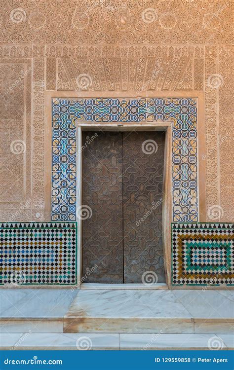 Interior Decoration Nasrid Palaces, Alhambra, Granada Editorial Stock Photo - Image of andalusia ...