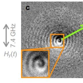 Schematics of spin waves. a Spin-wave propagating in the direction of e ...