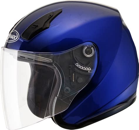 GMAX OF-17 Open Face Motorcycle/Scooter Helmet Blue - Walmart.com ...