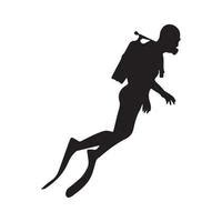 Olympic Diving Silhouette