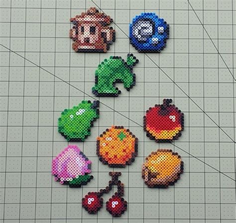 Items and Fruit - Animal Crossing Sprites | Perler bead patterns ...