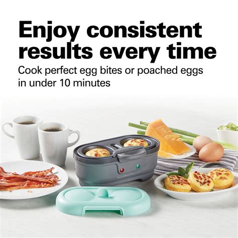 Hamilton Beach Egg Bites Maker 2 Egg Capacity, Teal - 25506 ...