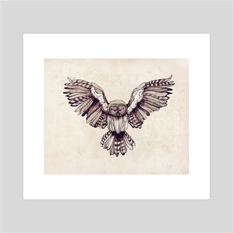 Wingspan Owl, an art print by Sara Blake - INPRNT