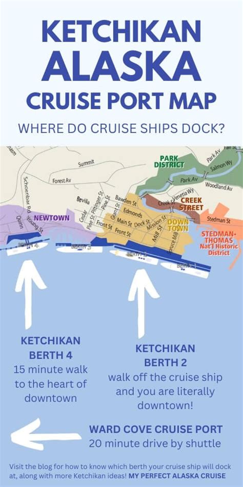 Ketchikan cruise port map + where do cruise ships dock in Ketchikan? 🏔 Alaska cruise tips – my ...