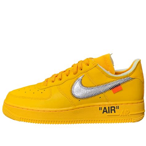 Nike Air Force 1 Low Off-White University Gold – ChillyKicks