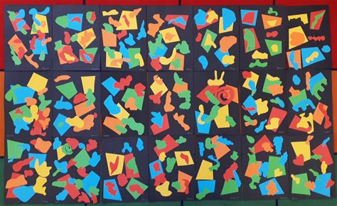 Year 1 – Henri Matisse inspired collage art. | Visual Arts Learning at Craigburn