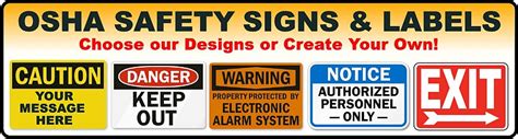 OSHA Warning Signs - Health Safety & Environment