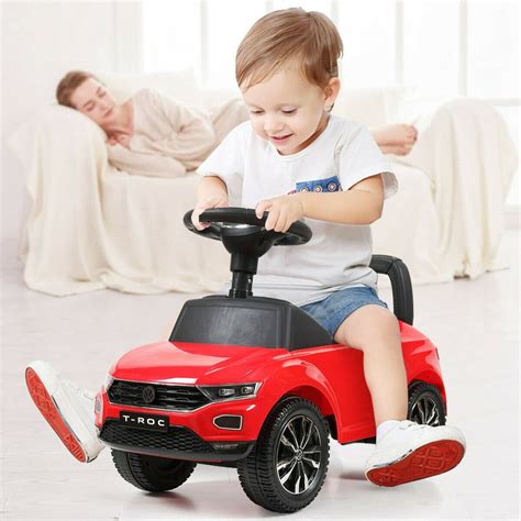 Topcobe Kids Ride On Push Car, Battery Powered Kids Electric Vehicles ...