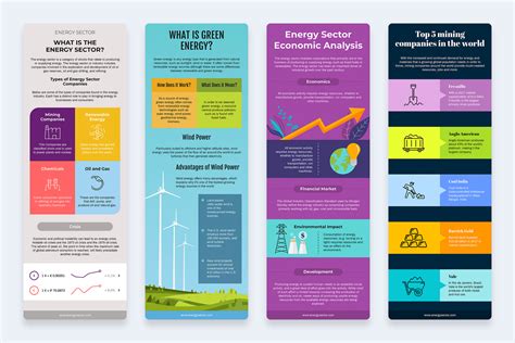 Energy Sector Vertical Infographics Templates – Slidewalla