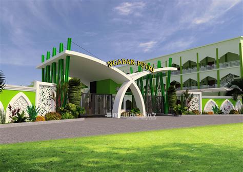 Gerbang Pondok Pesantren Bergaya Mediteran | MultiDesain Arsitek