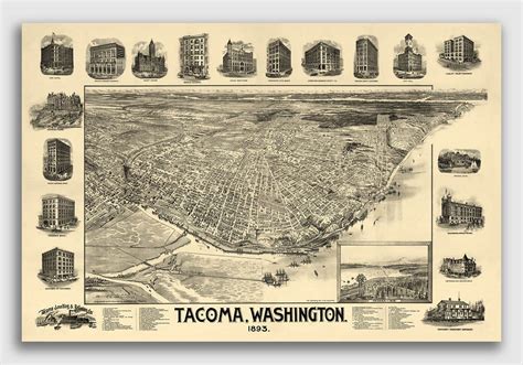 Old Tacoma Map