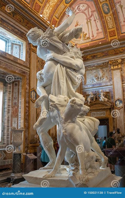 Baroque Marble Sculpture of Proserpine by Bernini 1621 in Galleria Borghese Editorial Stock ...