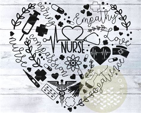 Nurse Heart Svg Nurse Svg Png Nurse Heartbeat Nursing Svg - Etsy