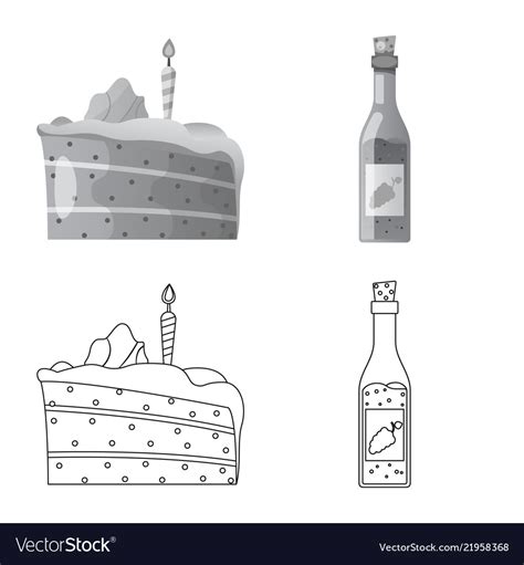 Party and birthday sign Royalty Free Vector Image