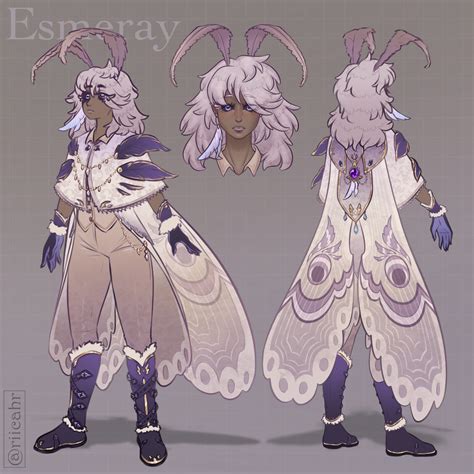 ArtStation - Moth Themed Human Character Design