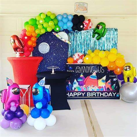 Among Us birthday party ideas are based on strategy. Space themed game. The game consists of ...