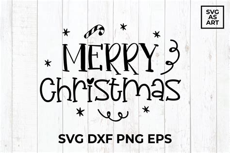 Merry Christmas Words SVG Vector Graphic by SVGasART · Creative Fabrica