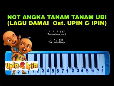 Not Pianika Lagu Pengembala Biri Biri Upin Ipin - managerrejaz