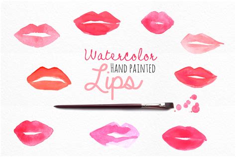 Watercolor Lips | Illustrations ~ Creative Market