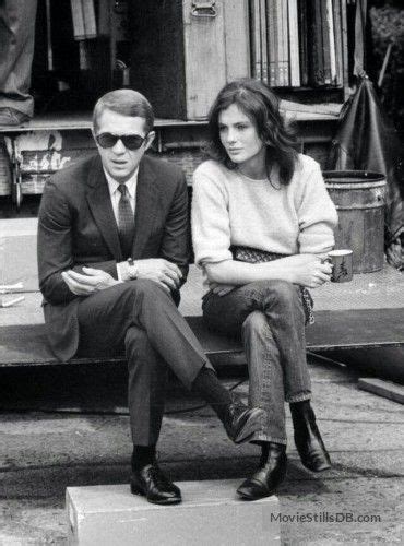 Bullitt - Behind the scenes photo of Steve McQueen & Jacqueline Bisset ...