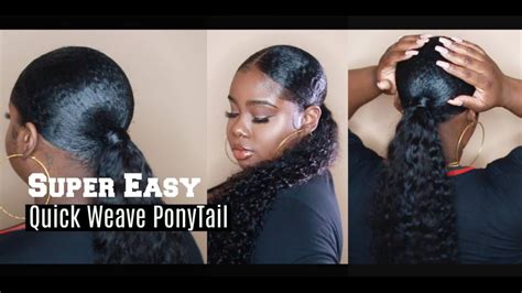 Style Up With A Quick Weave Ponytail