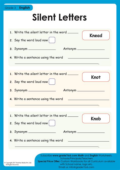 Free silent consonants worksheet, Download Free silent consonants worksheet png images, Free ...