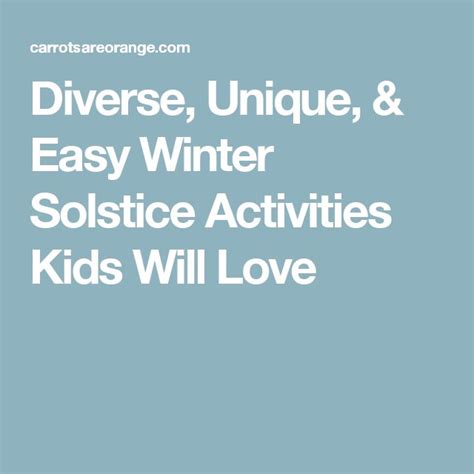 Celebrate winter Solstice with Kids | Winter solstice, Solstice ...