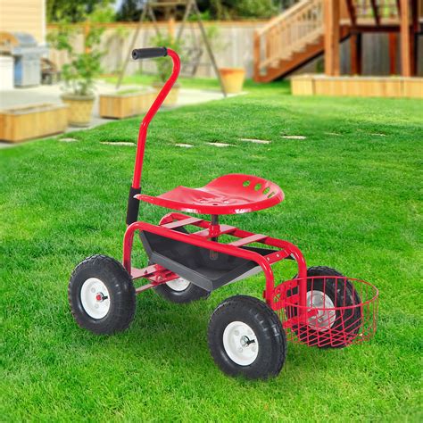 NEW GARDEN SEAT WORK CART HEAVY DUTY PLANTING CART TC4501A – Uncle Wiener's Wholesale