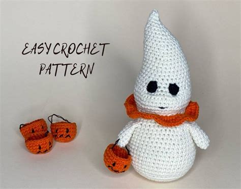 Halloween Crochet Patterncrochet Ghost Pattern Ghost - Etsy