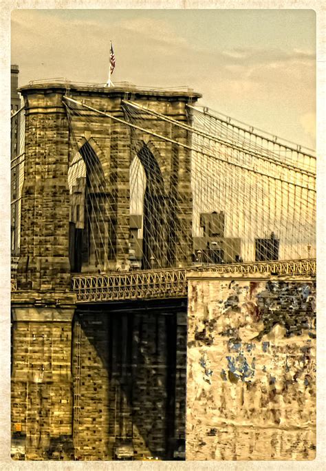 Old Brooklyn Bridge II Photograph by Frank Winters - Fine Art America