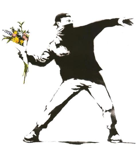 Flower thrower - Banksy - WikiArt.org