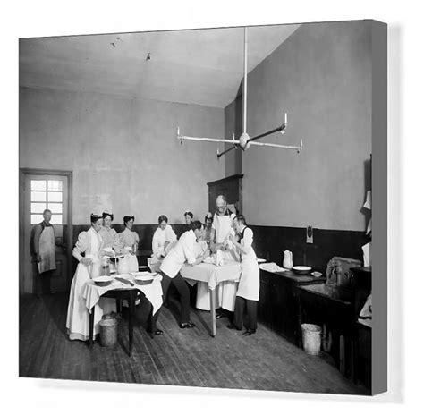 Print of BROOKLYN: HOSPITAL, c1900. An operation at the Brooklyn Navy ...