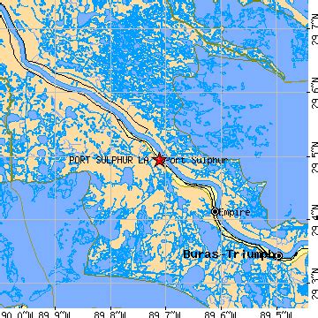 Port Sulphur, Louisiana (LA) ~ population data, races, housing & economy