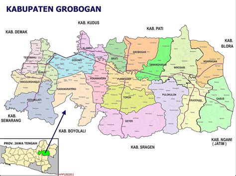 Peta Kabupaten Grobogan di Google Map ~ DESA SABAN