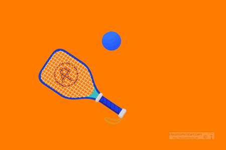 Sports Clipart - racquet-hitting-ball-animated-clipart-crca - Classroom Clipart