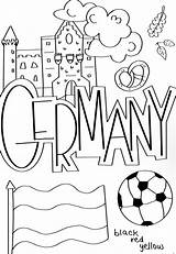 Coloring Printable German Flag sketch template