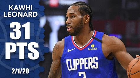 Kawhi Leonard drops 31 points in Timberwolves vs. Clippers | 2019-20 NBA Highlights - YouTube