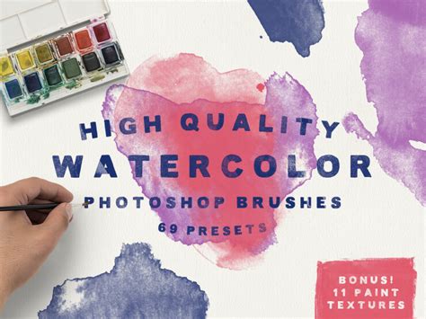 25 Free Watercolor Brush Sets to Use in Your Designs