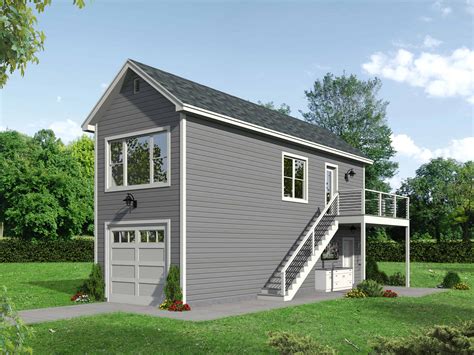 Garage w/Apartments with 1-Car, 0 Bedrm, 561 Sq Ft | Plan #196-1099