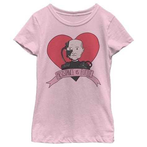 Girl's Star Trek: The Next Generation Valentine's Cartoon Borg Picard ...