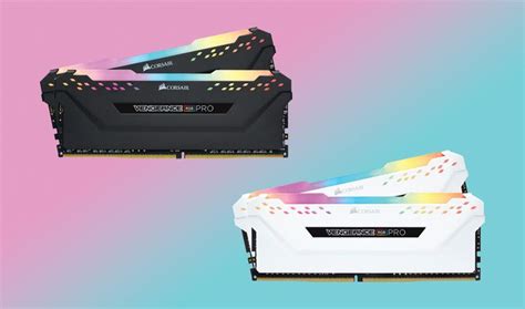 two different colored ram boards on a pink and blue background with the same color scheme